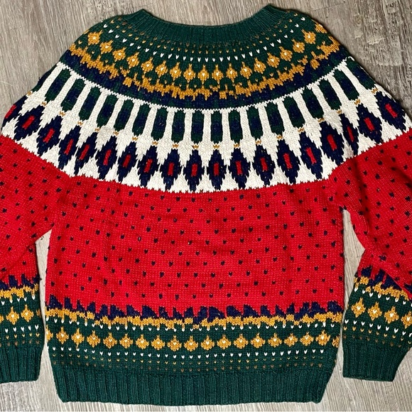 Vintage 1990s Melbourne Country Clothing Company Hand Knit Chunky Knit Sweater - Picture 13 of 16